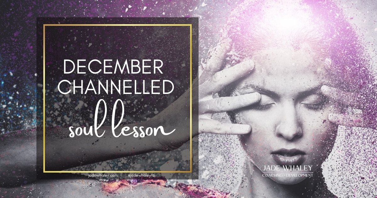 Powerful spiritual woman feeling connected. December channelled soul lesson www.jadewhaley.com